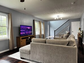 TV connectée, cheminée