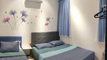 3 chambres, fer et planche Ă repasser, Wi-Fi, draps fournis