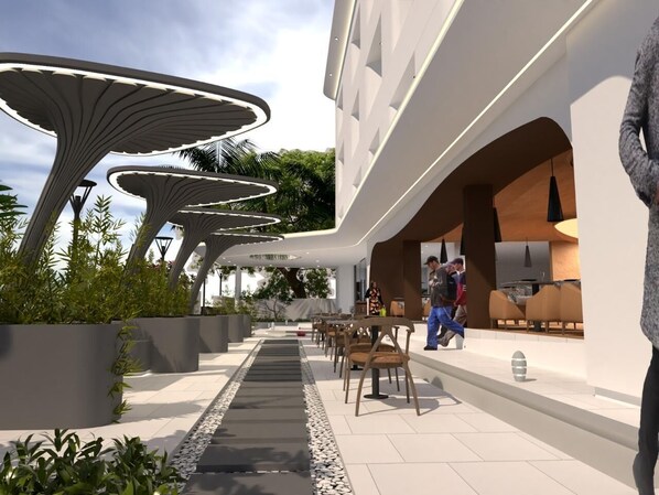 Façade de l’hébergement