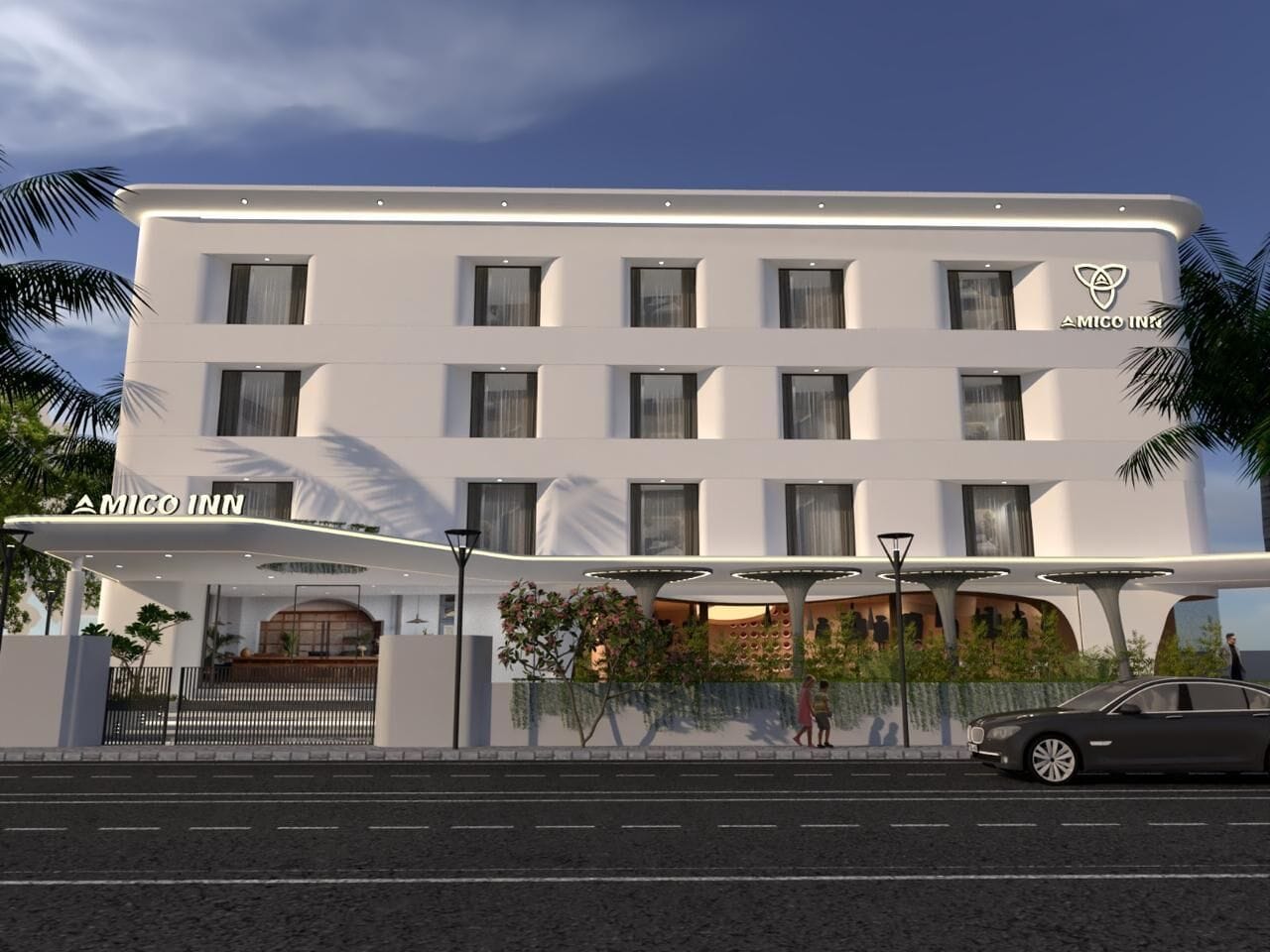 Fachada de la propiedad