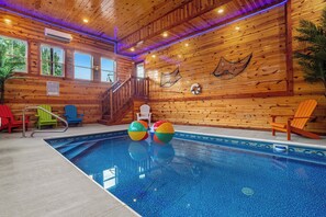 Indoor pool, a heated pool