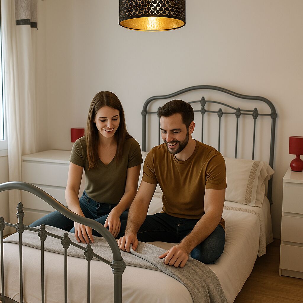 1 slaapkamer, een strijkplank/strijkijzer, gratis wifi, beddengoed