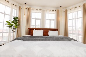 Phòng tiện nghi đơn giản | Bộ trải giường bằng vải cotton Ai Cập, bộ đồ giường cao cấp 