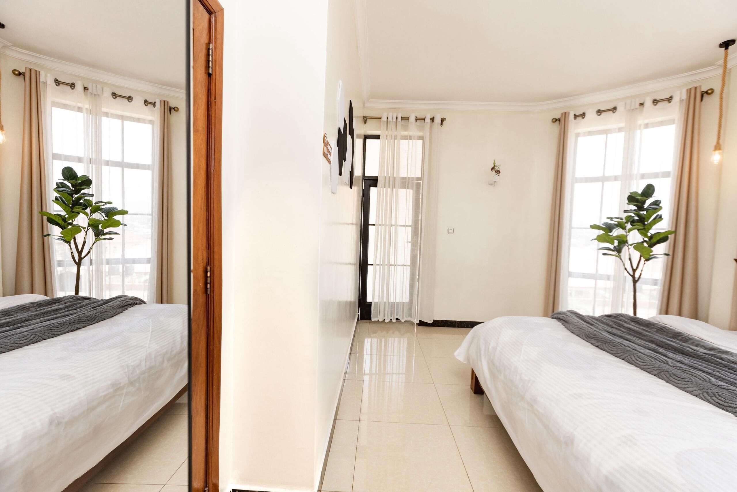 Egyptian cotton sheets, premium bedding, down duvets, desk