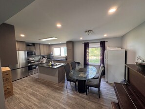 Microwave, oven, stovetop, dishwasher