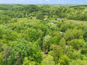 منظر من الجو على ارتفاع عالٍ