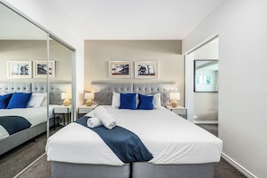 2 bedrooms, iron/ironing board, WiFi, bed sheets