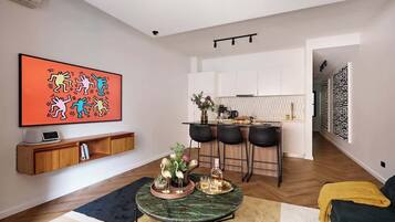 TV, stereo, offices