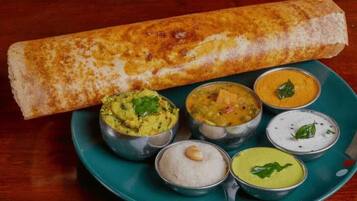 Free daily buffet breakfast