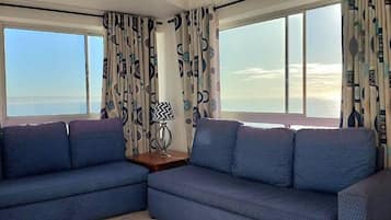 Appartement Deluxe, vue mer | Coin séjour