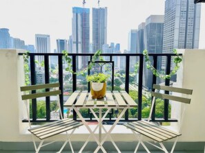 Superior-Apartment, 1 Schlafzimmer, Balkon, Stadtblick | Ausblick vom Zimmer