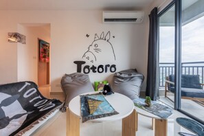 Superior Apartment, 3 Bedrooms, Balcony, City View | Living area - Aradia Residence Lake City KL North (Kuala Lumpur)