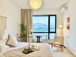 Desk, laptop workspace, iron/ironing board, free WiFi