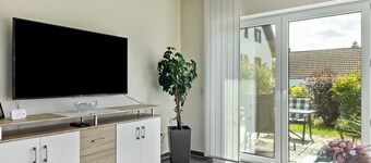 Apartamento 'Ferienwohnung Lahnurlaub' con Terraza Compartida, Jardín Compartido y Wi-Fi