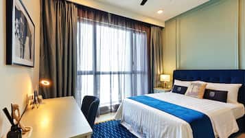 Superior Apartment, 3 Bedrooms, Balcony, City View | Desk, laptop workspace, iron/ironing board, free WiFi