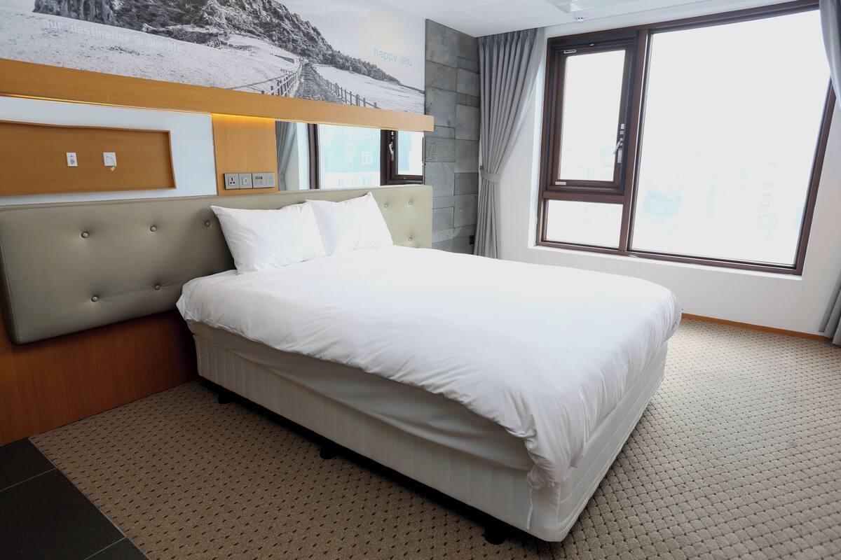 Deluxe Double Room (for 2 people) | Meja kerja, ruang kerja ramah laptop, dan Wi-Fi gratis