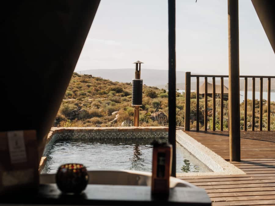 Signature Tent | Bathroom | Separate tub and shower, free toiletries, hair dryer, bathrobes