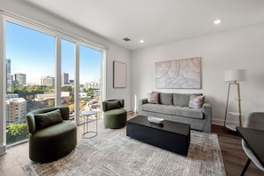 Signature Apartment, City View | Living area