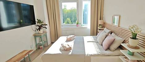 1 chambre, fer et planche à repasser, Wi-Fi, draps fournis