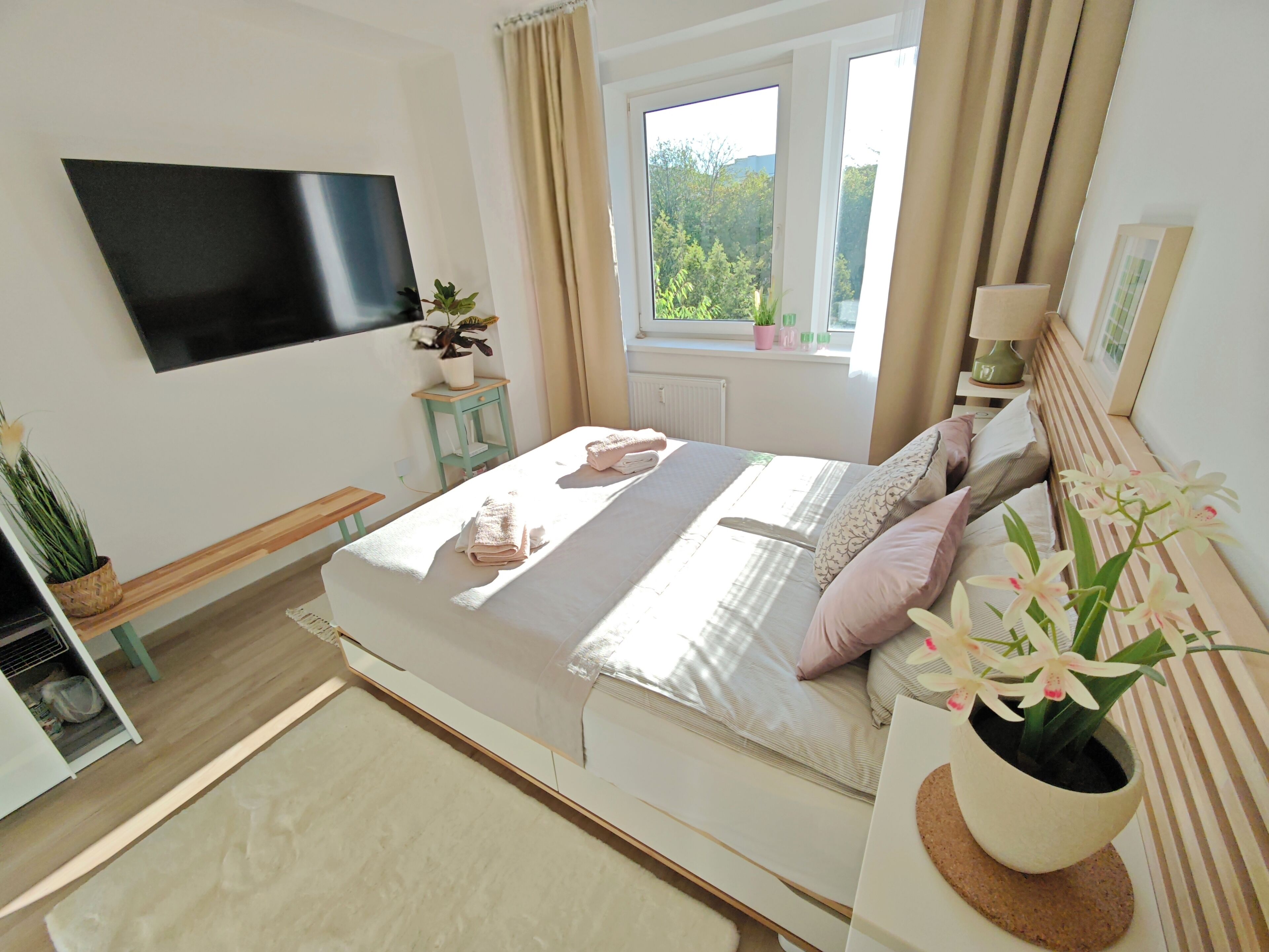 1 soverom, strykejern/-brett, wi-fi og sengetøy