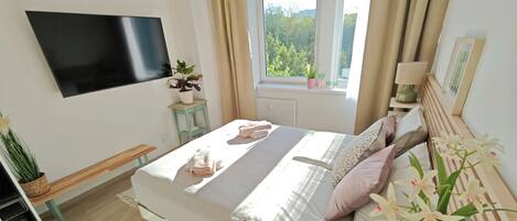 1 soverom, strykejern/-brett, wi-fi og sengetøy