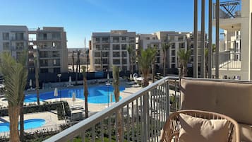Classic Apartment, Pool View | Terrace/patio
