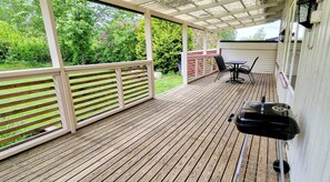 Bungalow, 3 chambres, patio, vue jardin | Terrasse/Patio