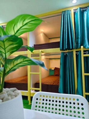 Blackout curtains, iron/ironing board, free WiFi