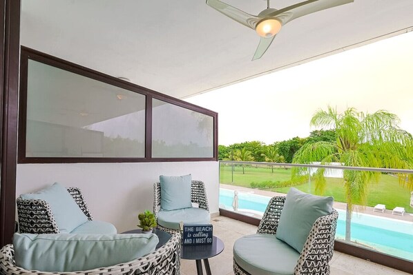 Pool - Enjoy a relaxing stay with pool access, grilling, and scenic views from your balcony. (Punta Cana)