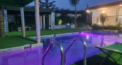 Air-conditioned family accommodation garden with private pool