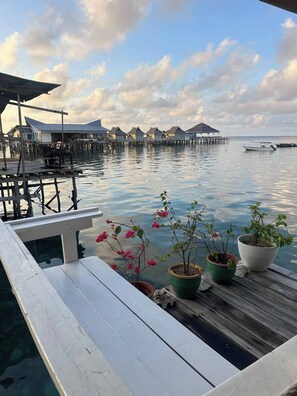 House, 3 Bedrooms, Smoking, Patio | Property grounds - Mabul's Only Private Over-water House Rental (Mabul Island)