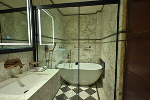 Suite The Maharaja | Bathroom | Slippers - Dharm Resort (Varanasi)