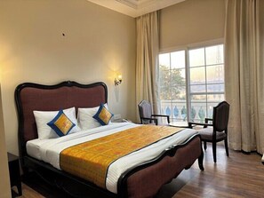 Luxury Room | In-room safe, blackout drapes, soundproofing, iron/ironing board - Dharm Resort (Varanasi)