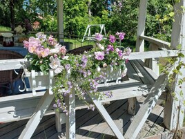 Casa, 2 habitaciones, balcón, vistas al jardín | Jardín