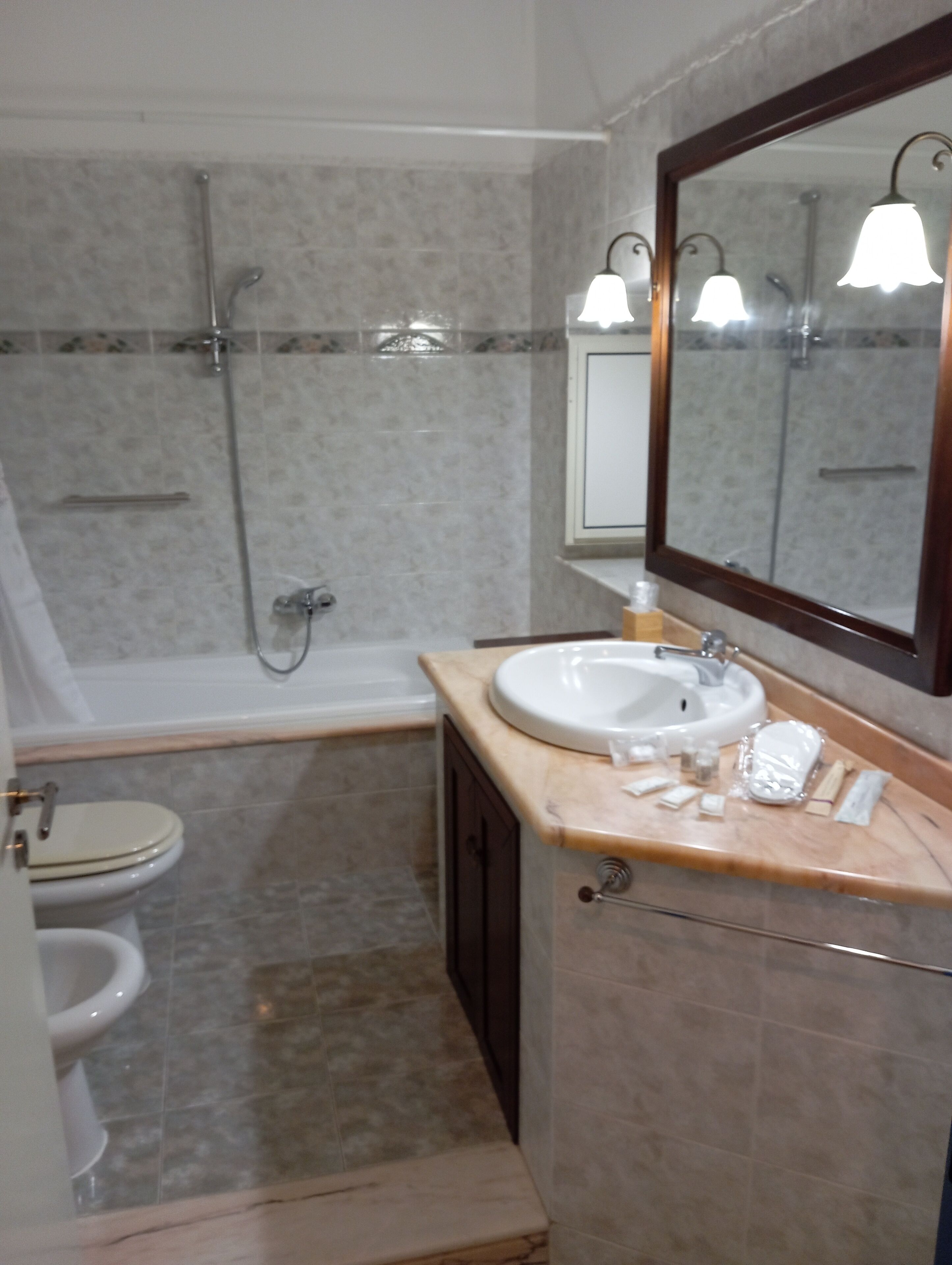 Gratis toiletartikler, hårtørrer, bidet, håndklæder