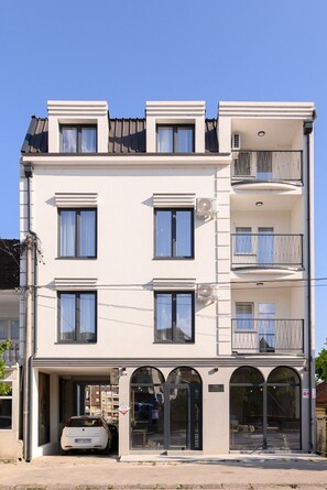 Façade de l’hébergement