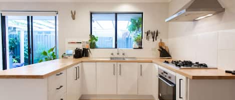 Microwave, oven, stovetop