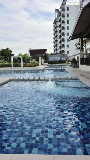 Apartment, 1 Schlafzimmer, barrierefrei, Balkon | Pool | Außenpool