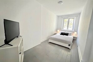 1 غرفة نوم وسرير سفر وواي فاي وملاءات أسرّة