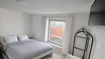 1 bedroom, travel crib, WiFi, bed sheets