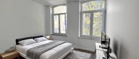 1 chambre, lit parapluie, Wi-Fi, draps fournis