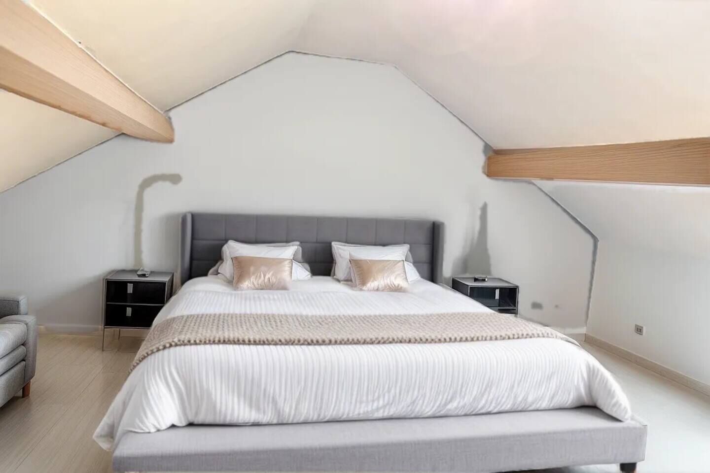 2 chambres, fer et planche à repasser, Wi-Fi, draps fournis