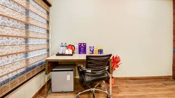 Superior Triple Room, City View | Desk, laptop workspace, soundproofing, iron/ironing board