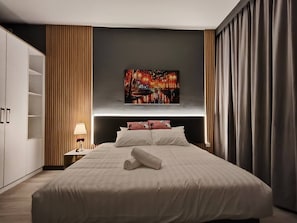 Appartamento, 1 camera da letto, patio, vista città | 1 camera