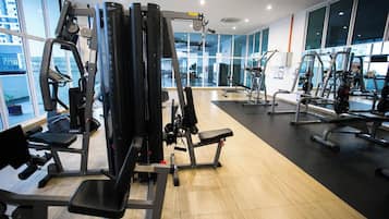 Condo, 1 Bedroom, Patio, City View | Fitness facility
