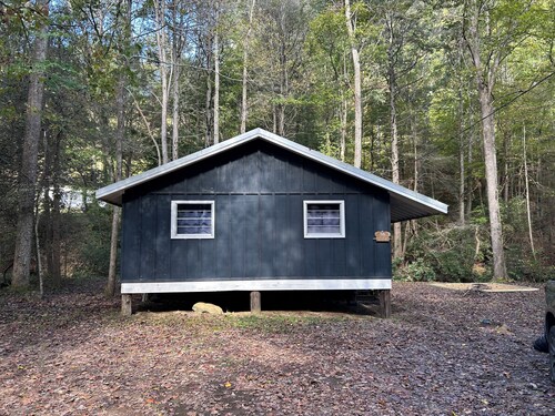 Charming 3 bedroom cabin directly on rushing creek! Fish from the deck! 