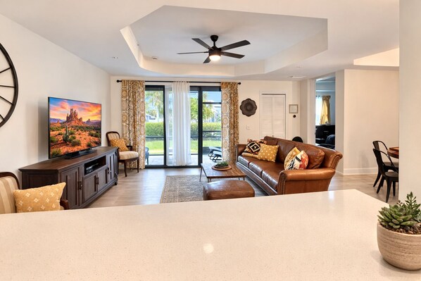 Smart TV, video games, DVD player, books