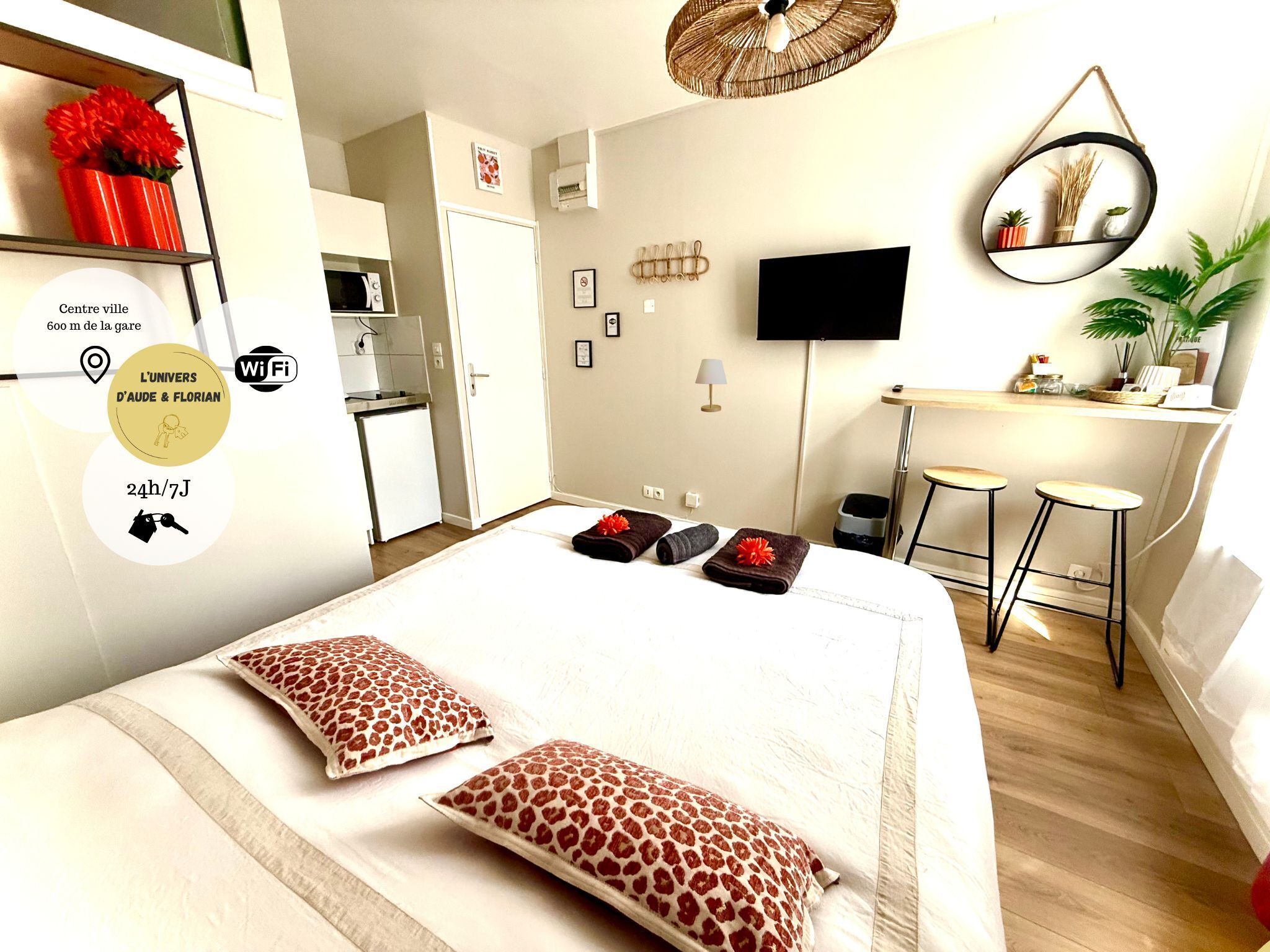 City Studio, 1 Bedroom, Non Smoking | Free WiFi, bed sheets