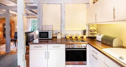 Ferienhaus 'Altes NachtwÀchterhaus' mit privater Terrasse und WLAN