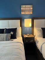 Blackout curtains, iron/ironing board, free WiFi